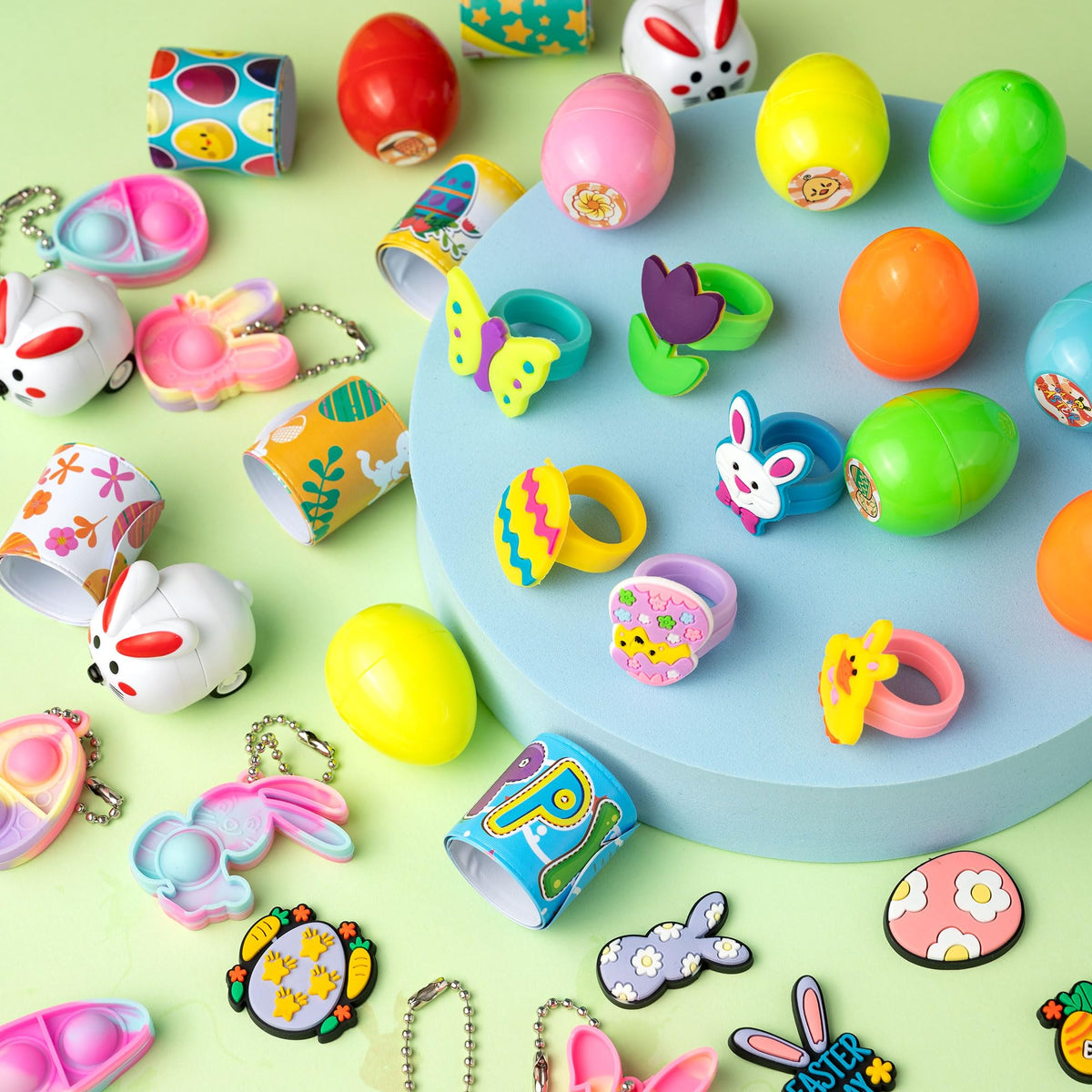 DMIGHT Easter Egg Fillers silicone wristbands for parties