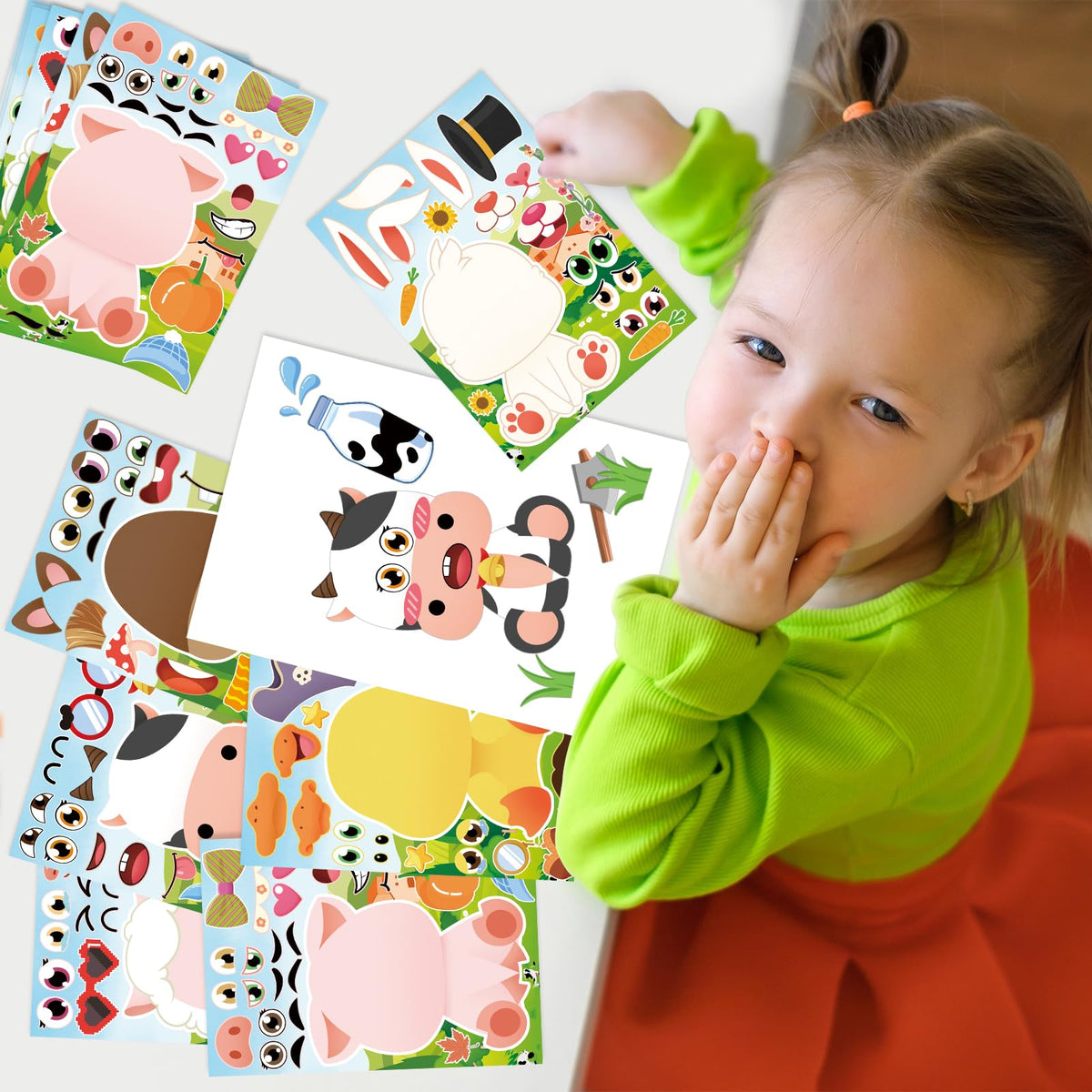 DMIGHT Farm Animals keychains as durable party keepsakes