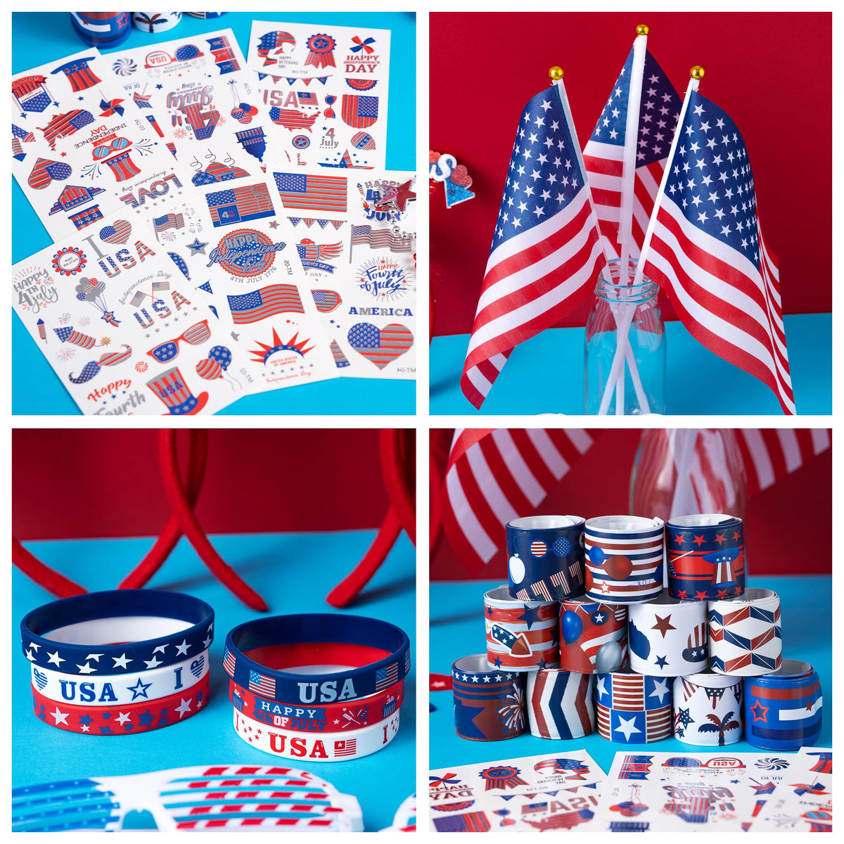 DMIGHT Fourth of July USA flag accessory enhances crowd vibes at any July celebration.