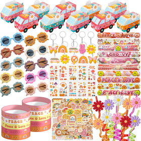 DMIGHT groovy bus-boxes deliver colorful party favors for easy gifting