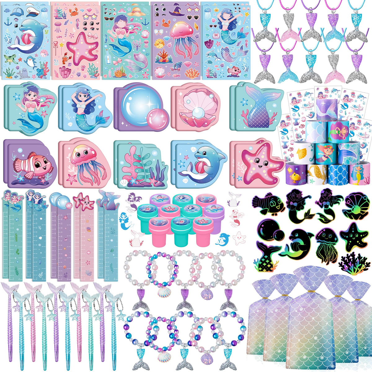 DMIGHT mermaid stampers for playful party activities