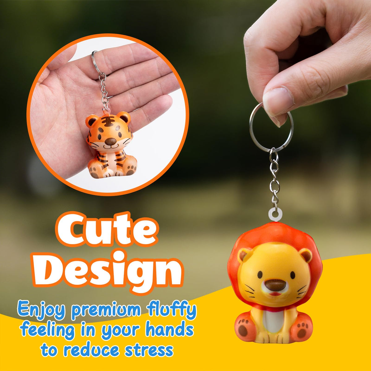 DMIGHT safari flamingo squishy keychain, bright color accents for kids' accessories.