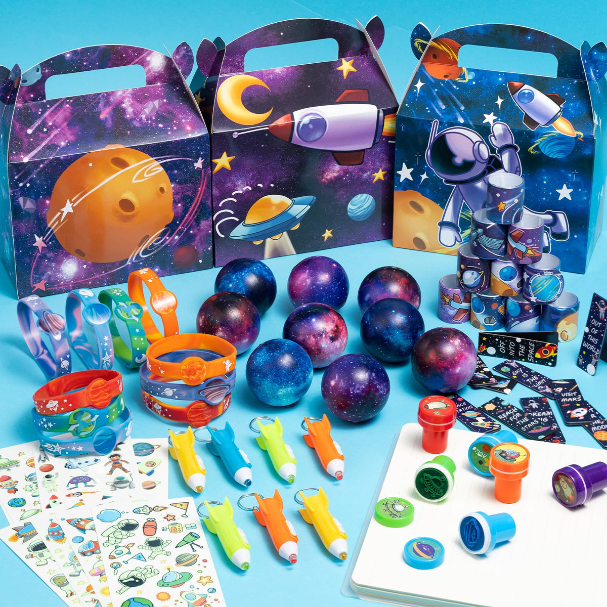 DMIGHT slap bracelets for bright durable space party activities