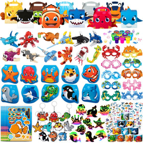 DMIGHT Under the Sea shark sticker for party favors and playful decor.