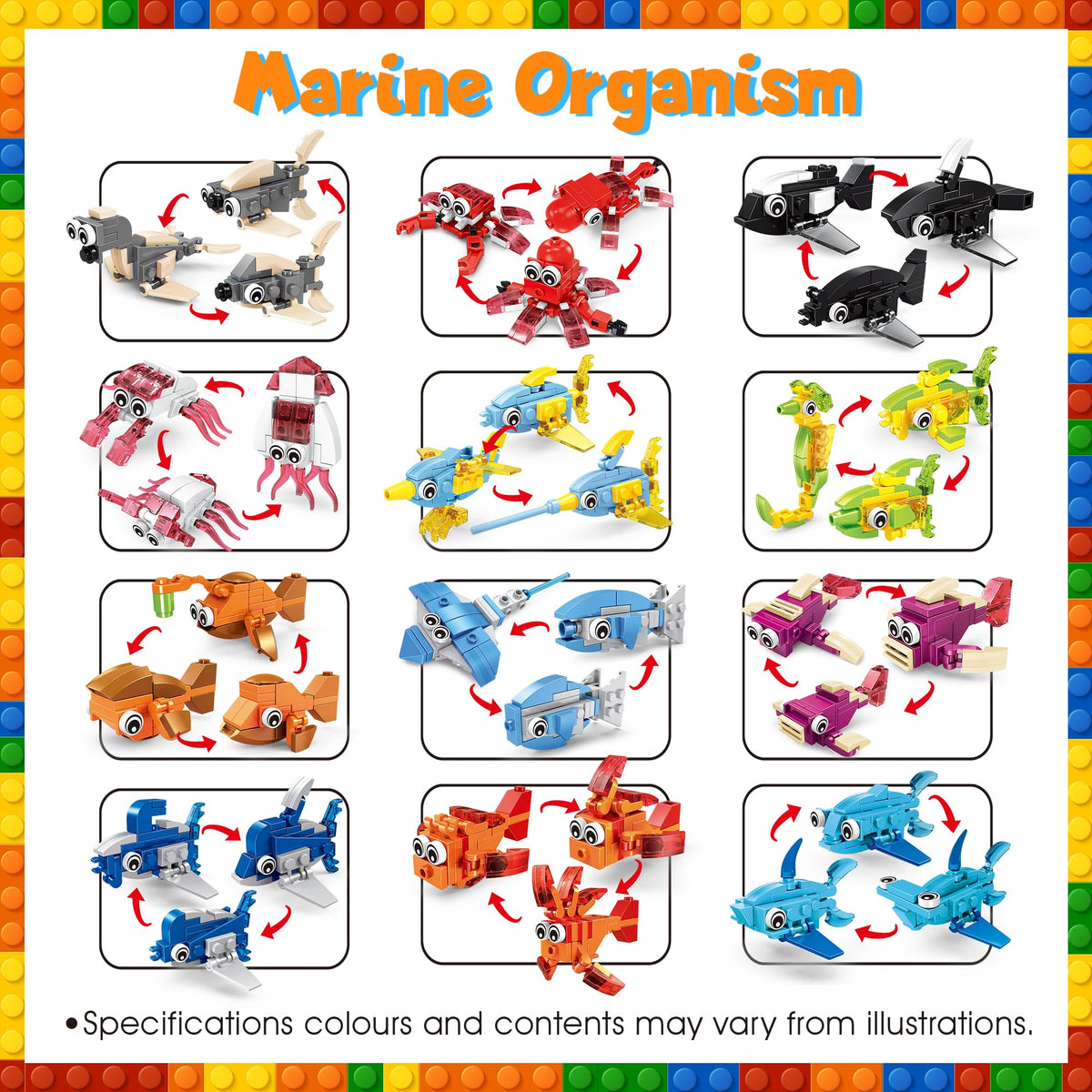 DMIGHT vibrant colors and shapes support color recognition.
