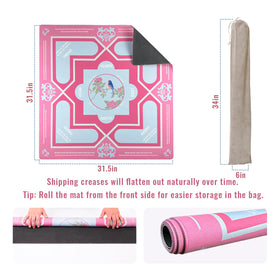 DMJHJY Mahjong mat features bright, fade-resistant patterns for lasting style.
