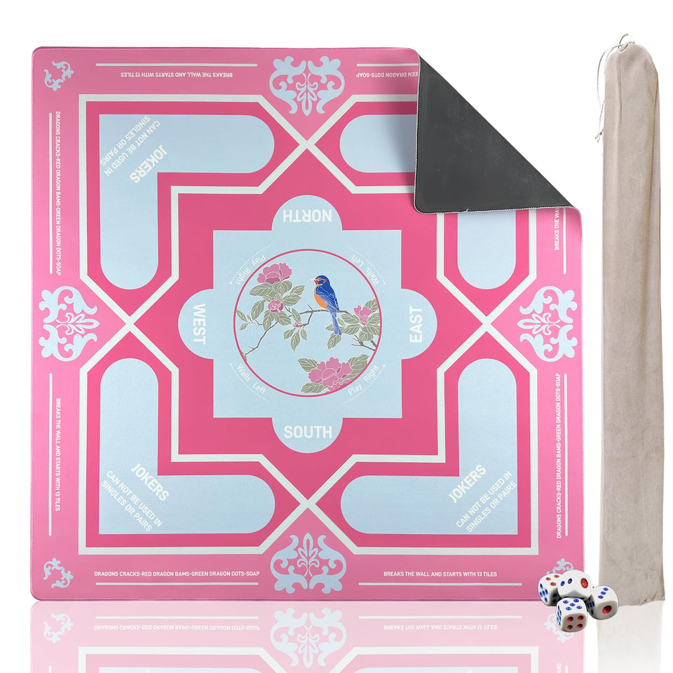 DMJHJY Mahjong mat top surface for quiet, focused play.