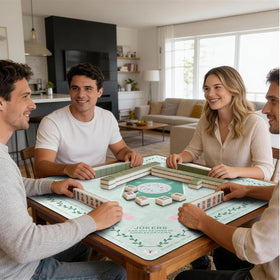DMJHJY Mahjong Mat travel-friendly, ideal for gatherings.