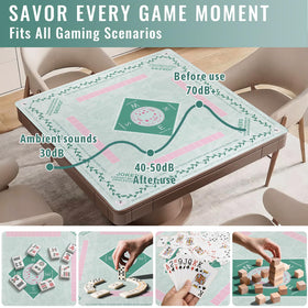 DMJHJY Mahjong Mat waterproof surface protects during game night.