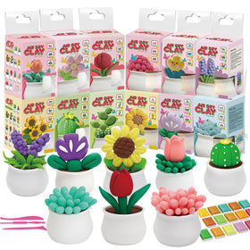DMTXCRP air dry clay kids 12 plant models for botanical creativity.