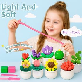DMTXCRP ultra-light soft clay dries without cracking.