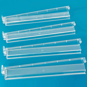 DNB SPORTS Mahjong rack pushers set with four clear acrylic racks for organized tiles.