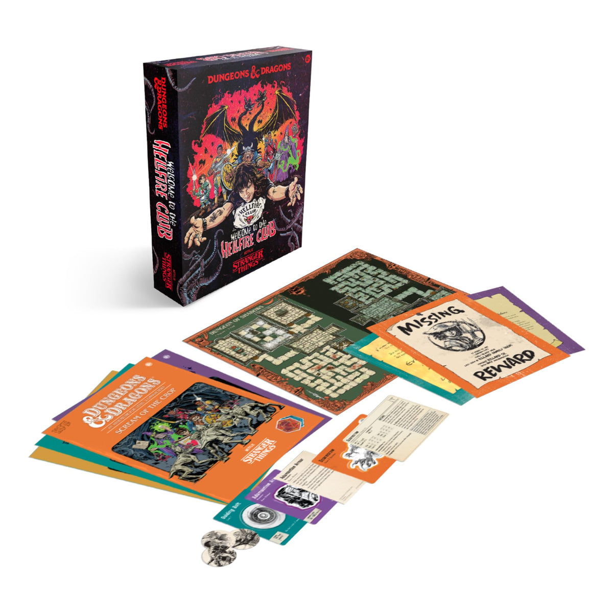 Dungeons & Dragons Hellfire Club spell item cards streamline play.