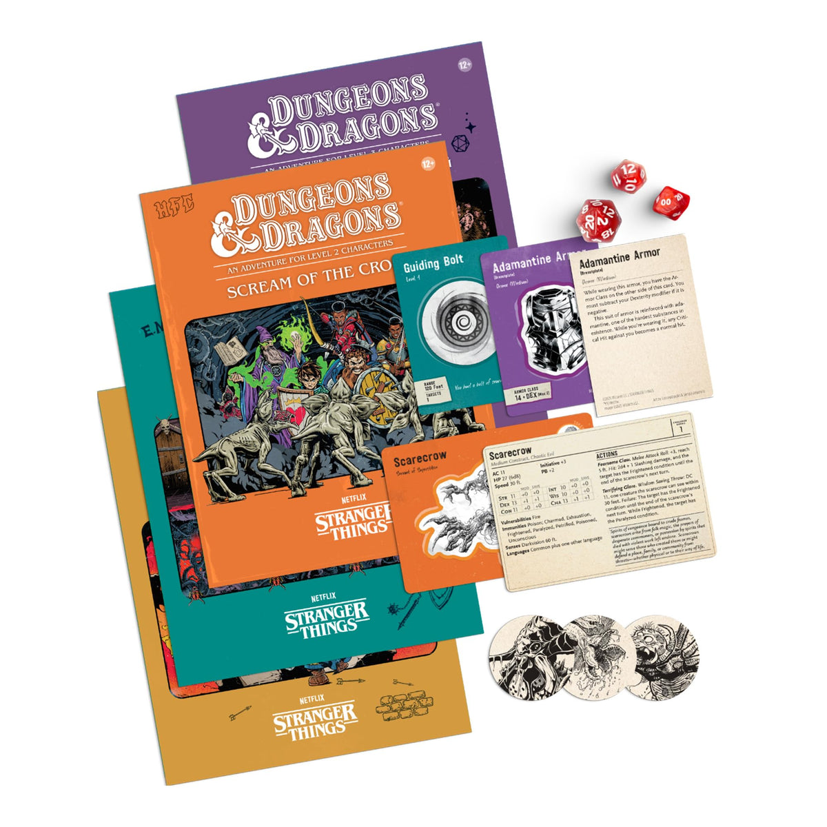 Dungeons & Dragons Hellfire Club tokens provide clear markers for characters and monsters.
