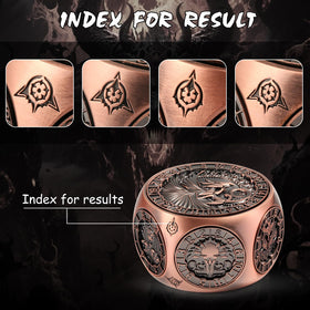 D10 side die delivers varied outcomes for combats and checks.