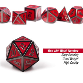 DnDnD heavy dice with balanced weight for satisfying rolls.