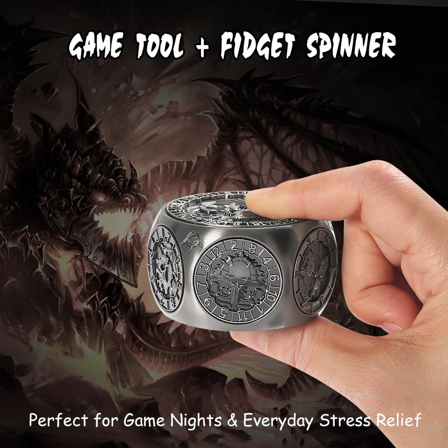 DNDND hexagonal tin packaging with monster artwork, gift-ready presentation.
