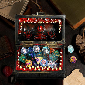 DNDND Mimic Chest dragon-eye detail highlights fantasy charm