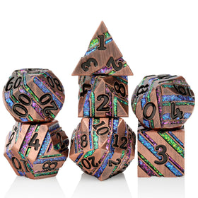 DNDND stripe dice coating and weight support confident throws.