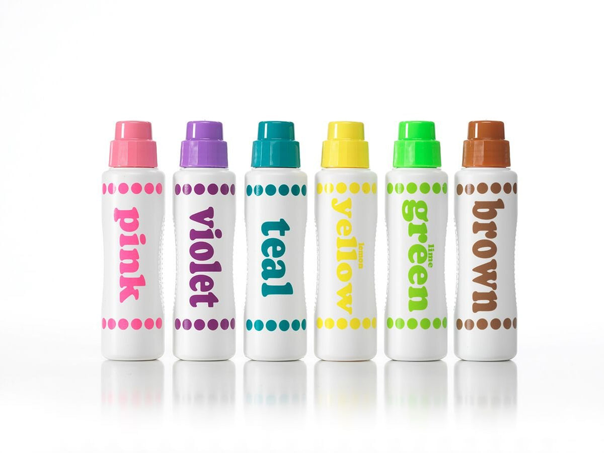 Made in the USA Do A Dot Art! markers feature gluten-free and latex-free formulas.