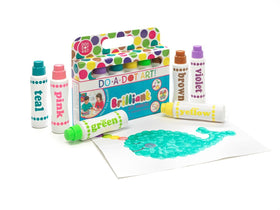 Close-up of the Do A Dot Art! sponge-tip markers delivering even, clean dots.