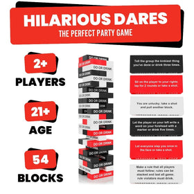 Do or Drink block pull action captures a tense moment in gameplay.