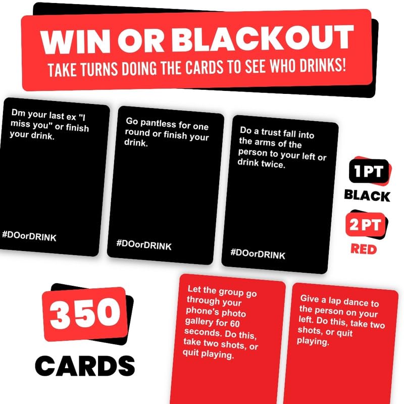 Do or Drink game-night-scene shows friends laughing during play.