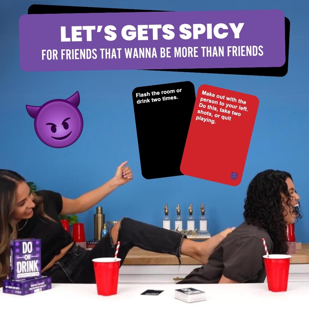 Do or Drink Naughty Edition challenge cards ignite daring dares and playful competition