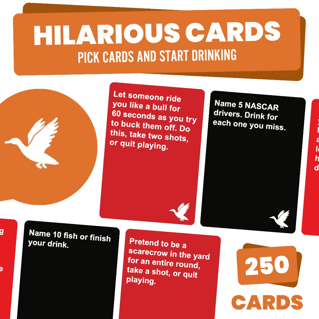 Do or Drink Redneck Edition box and colorful cards ready for gameplay