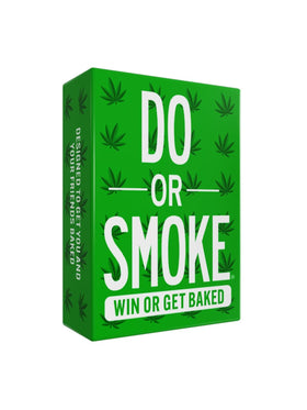 Do or Smoke 250-card deck laid out on table for social game night.