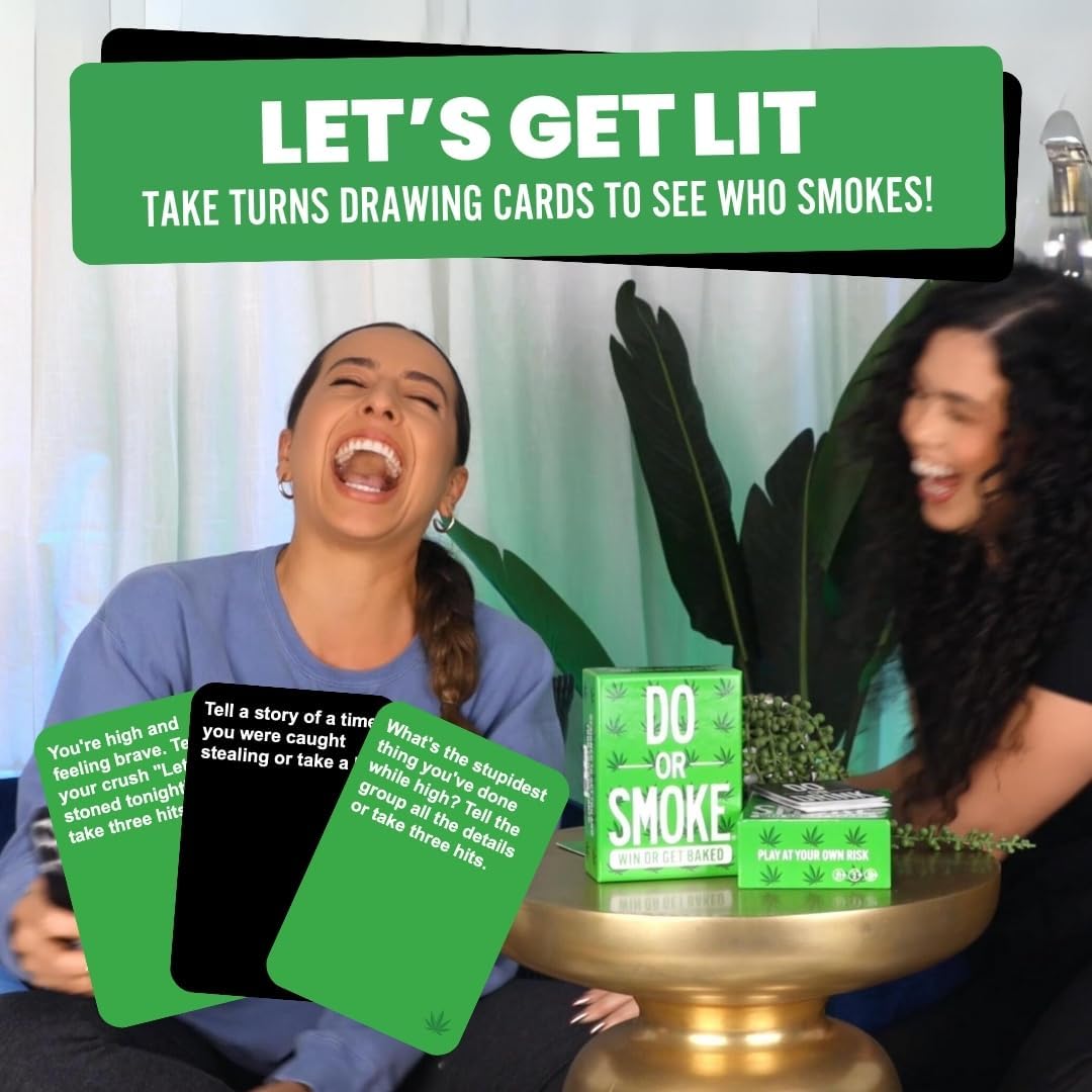 Do or Smoke challenge card close-up showing variety of tasks.