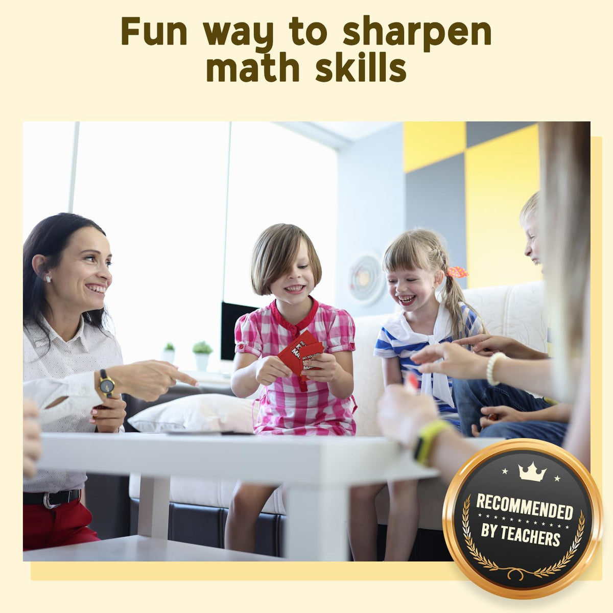 Do You Even Know Math? action cards spread, adding excitement to rounds.
