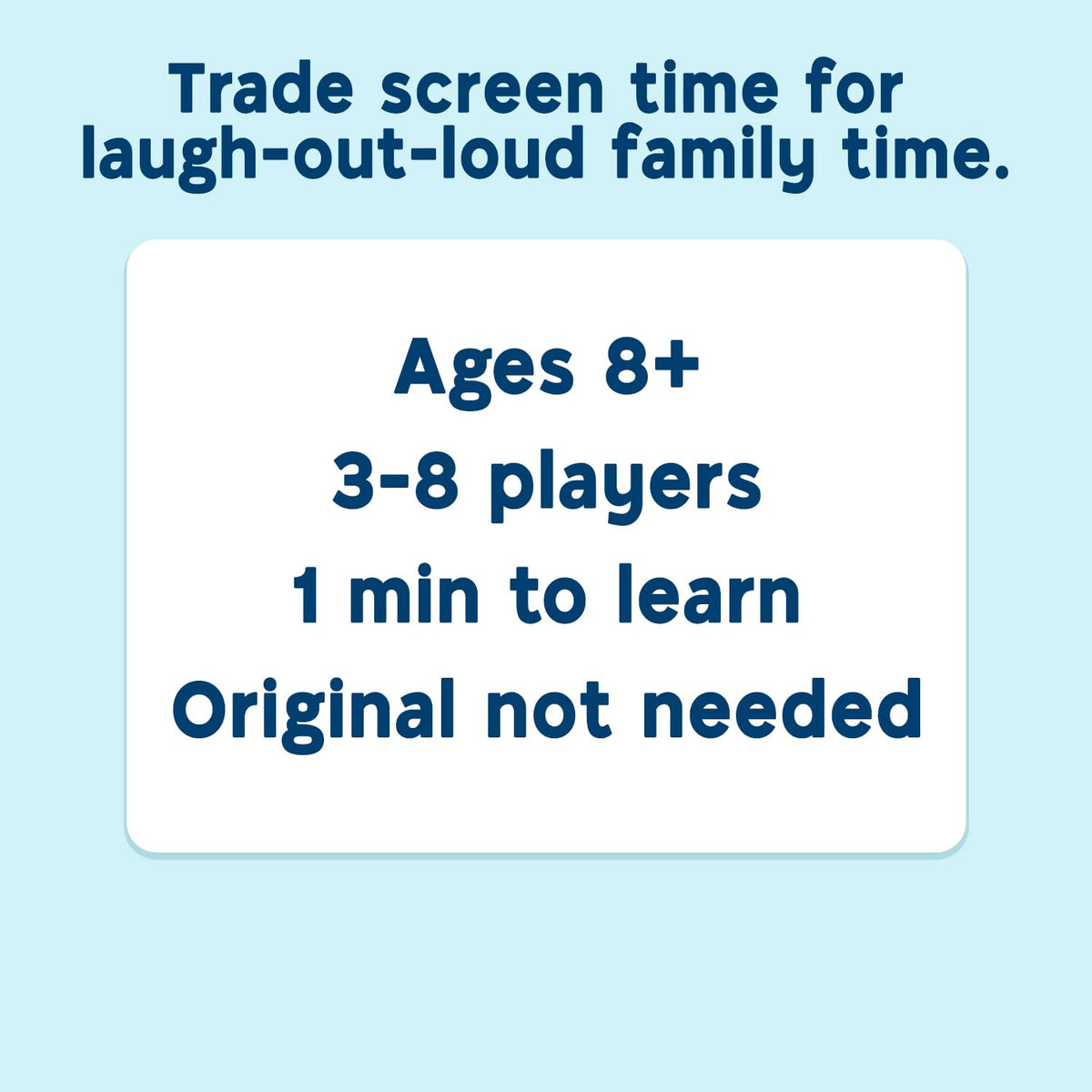 Play DO YOU REALLY KNOW YOUR FAMILY? 2 as a standalone game with quick setup.