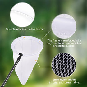 DOBEN butterfly net with 1-year warranty for peace of mind.