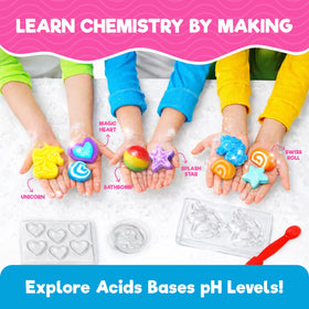 Doctor Jupiter bath bombs assembly guides for fizzy, sensory fun.