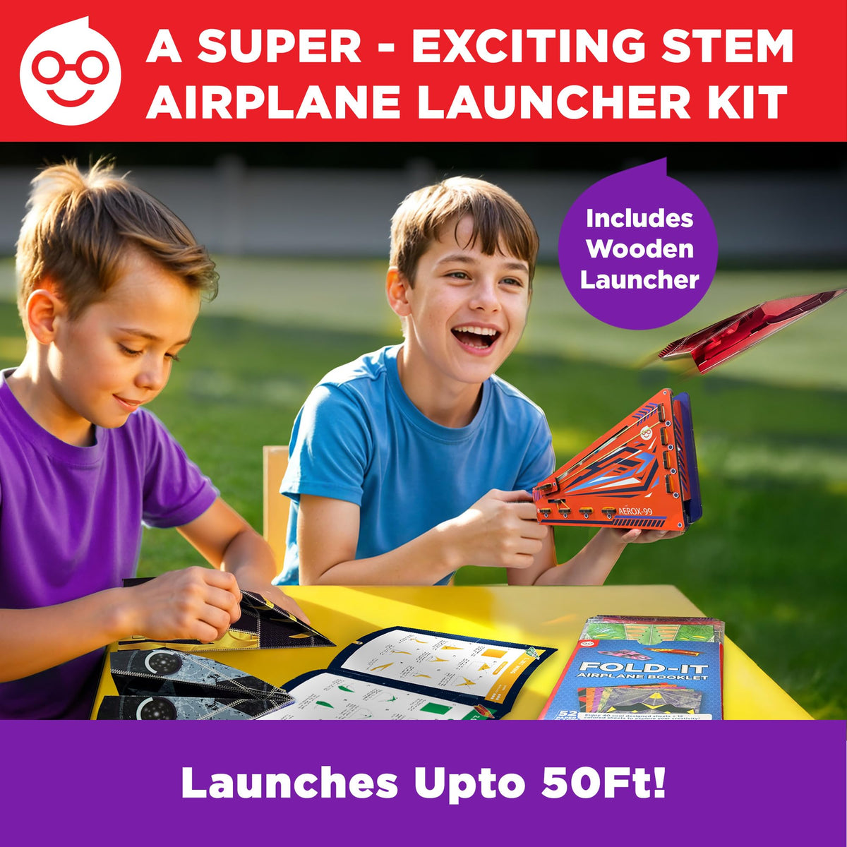 DIY launcher demonstrates safe, sturdy launches for indoor and outdoor play