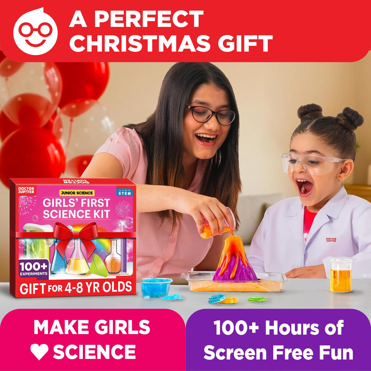 The kit offers 100+ experiments for extended STEM learning at home.
