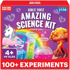 Doctor Jupiter Girls' First Amazing Science Kit overview with 100+ experiments.