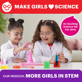 Doctor Jupiter Girls' Science Kit crystal growing activity with colorful crystals.