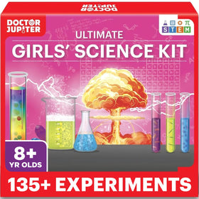 Doctor Jupiter Girls' Science Kit volcano experiment for hands-on earth science learning.