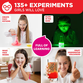 Doctor Jupiter Girls' Science Kit water science activity using everyday materials.