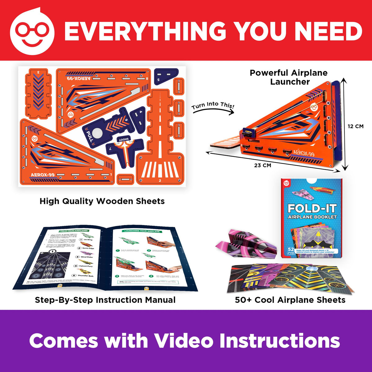 QR code guide helps with quick video assembly and safe use