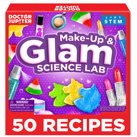 Doctor Jupiter makeup kit box enabling safe, creative beauty projects for ages 6+.