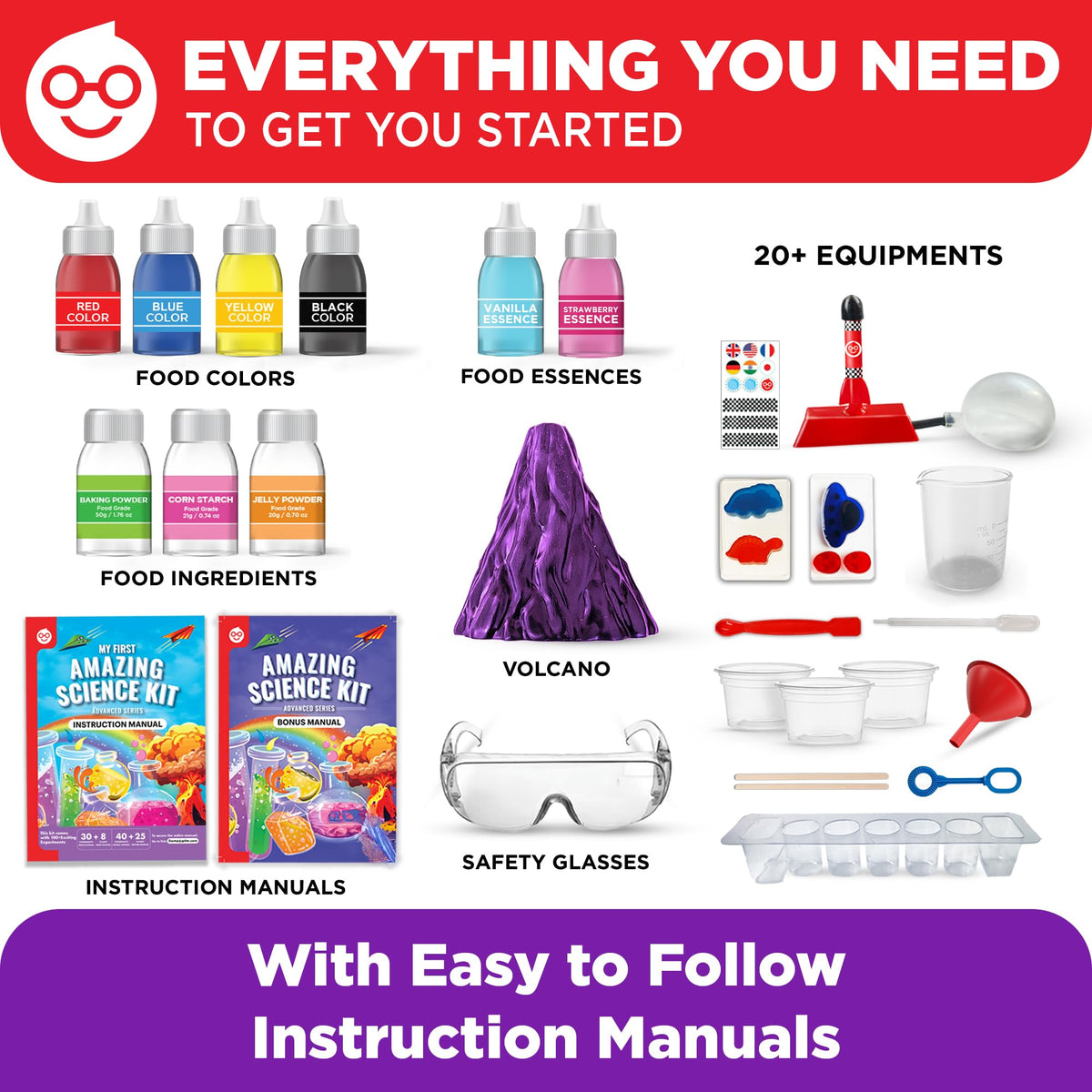 Doctor Jupiter My First Amazing Science Kit premium tools ensure safe, quality experiments