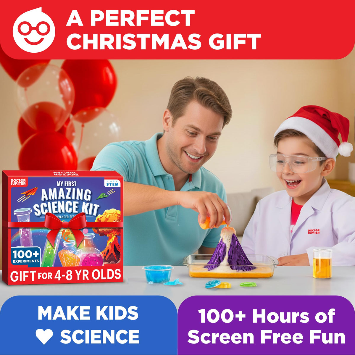 Doctor Jupiter My First Amazing Science Kit unboxing reveals vibrant, engaging components
