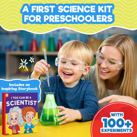 Doctor Jupiter Preschool Science Kit color experiments showing color mixing for preschoolers