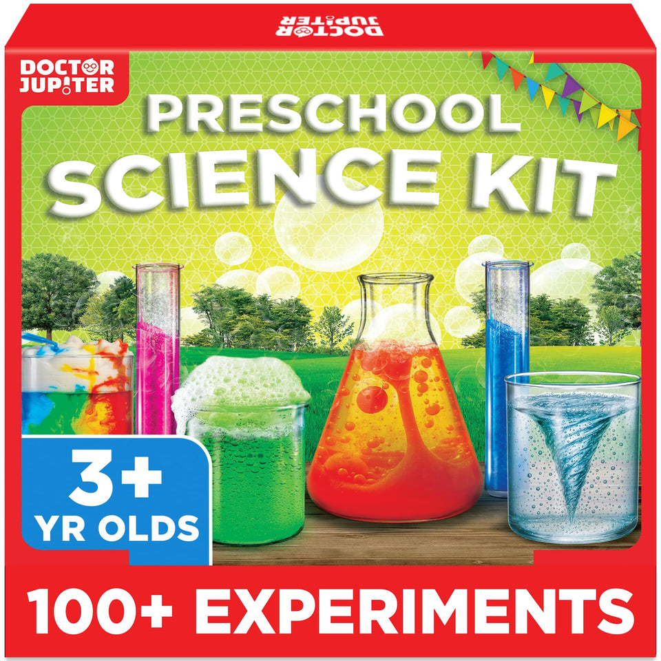 Doctor Jupiter Preschool Science Kit cover with vibrant colors inviting early science exploration