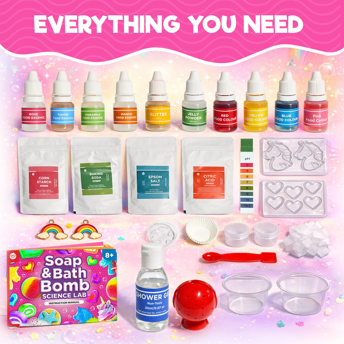 Doctor Jupiter scents glitter and colors kit for vibrant kid creations.