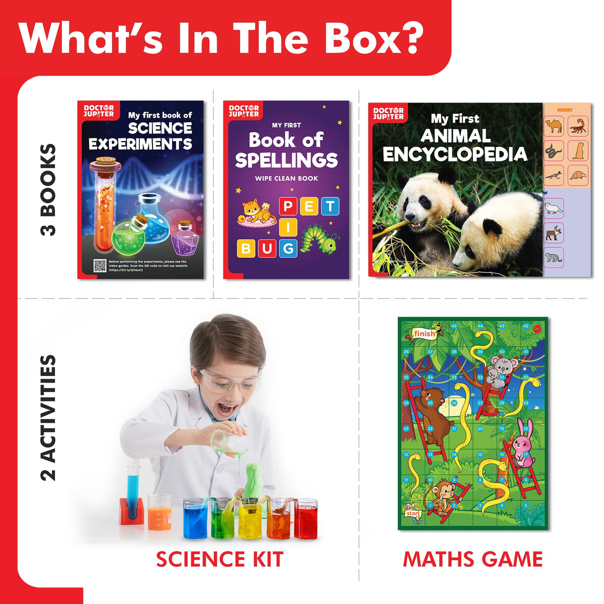 Doctor Jupiter science experiments setup inspires curiosity with safe, tactile activities