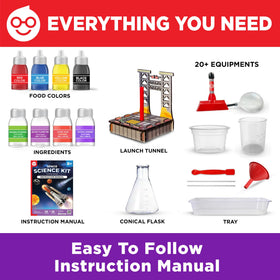 Doctor Jupiter Space Science Toy instruction manual with clear, kid-friendly steps